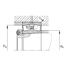 {ĝLS 239/630-B-K-MB,  DIN 635-2 ˜ʵҪߴ, FףF 1:12